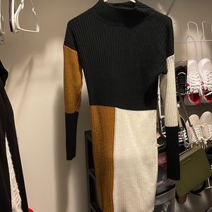Long sleeve sweater dress